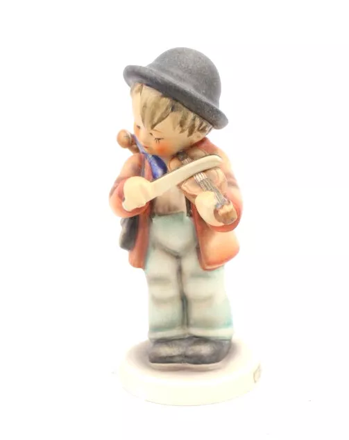 GOEBEL West German 'Little Fiddler' Porcelain Boy Playing Instrument Figure-B75