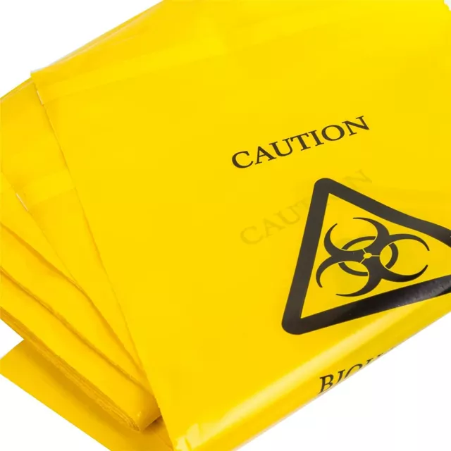 Yellow Clinical Waste Bags - Bio Hazard Incineration Medical Material Tattooing