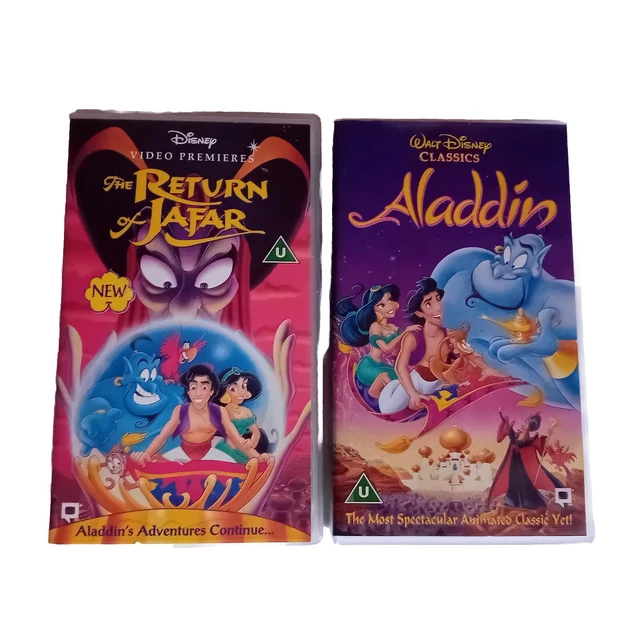 ALADDIN VHS TAPES bundle x2 Aladdin And Aladdin The Return Of Jafar £9.