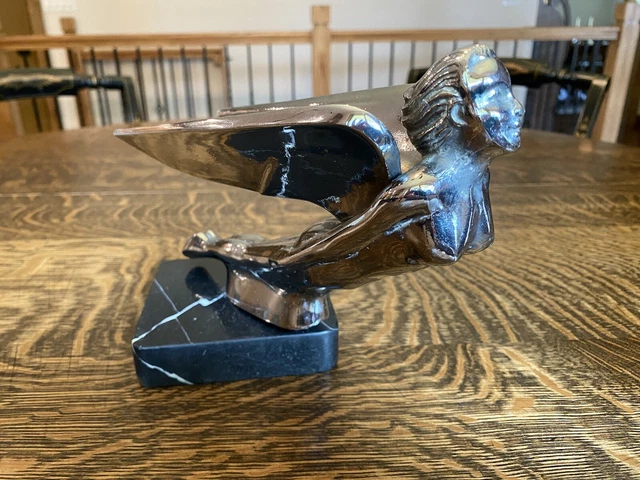 VINTAGE 1940S CADILLAC Flying Lady Hood Ornament- Mounted $95.95 - PicClick
