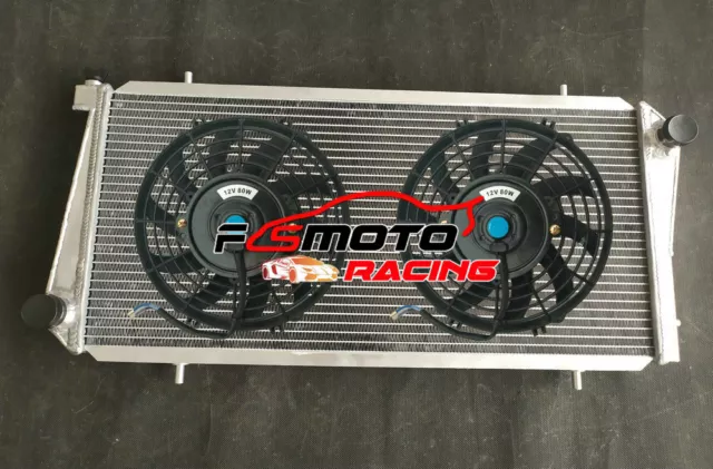 Aluminum Radiator + FAN For ROVER MG MGF Metro Roadstar 1.6 1.8 PETROL 1995-2002