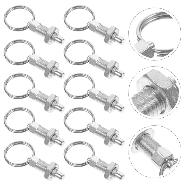 10pcs Metall Spring Plunger Spring Catch Indexing Plunger Gewächshauszubehör