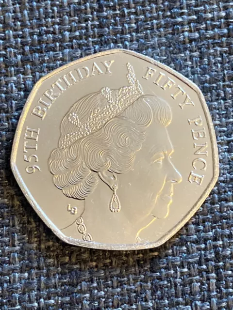 2021 Isle of Man 🇮🇲 Queen Elizabeth II 95th Birthday 50p coin