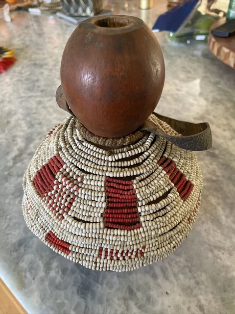 Antique Papua New Guinea Aramba incised beer gourd