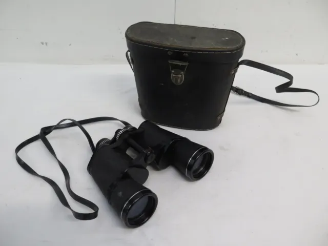 Hanimex korea 10 x 50 5.5 fully coated optics binoculars with strap and case
