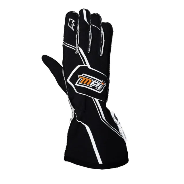 MPI USA MPI Racing Gloves SFI 3.3/5 Black Large - MPI-GL-B-L