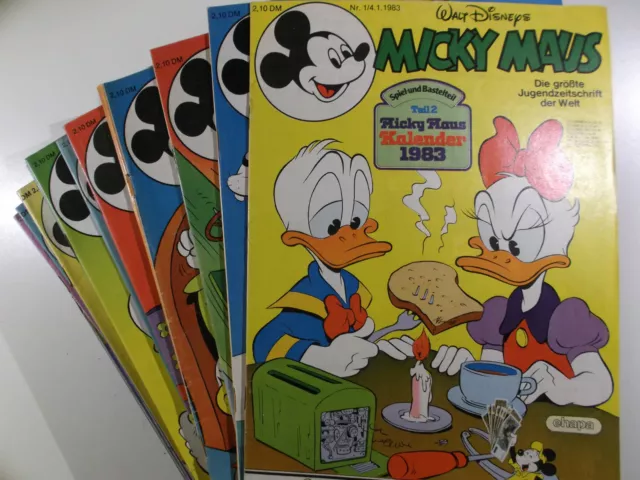 AUSWAHL = Micky Maus Comic Hefte 1983 Nr. 1 - 52 mit / ohne Beilagen