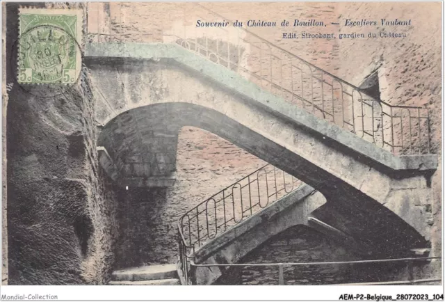 AEMP2-BELGIQUE-0146 - souvenir du château BOUILLON - escaliers vaubant