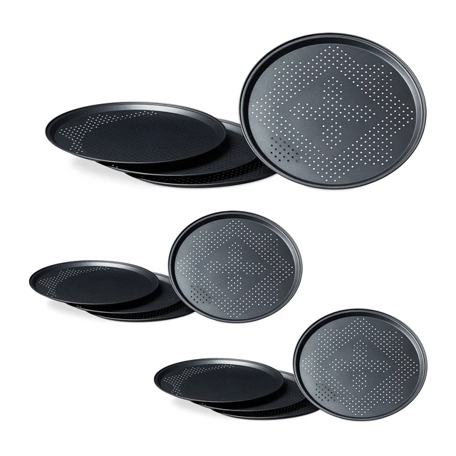 Lot De 4 Plaques De Cuisson Profondes Antiadhésives 31cm - Moules à Rôtir KITCHENEUR