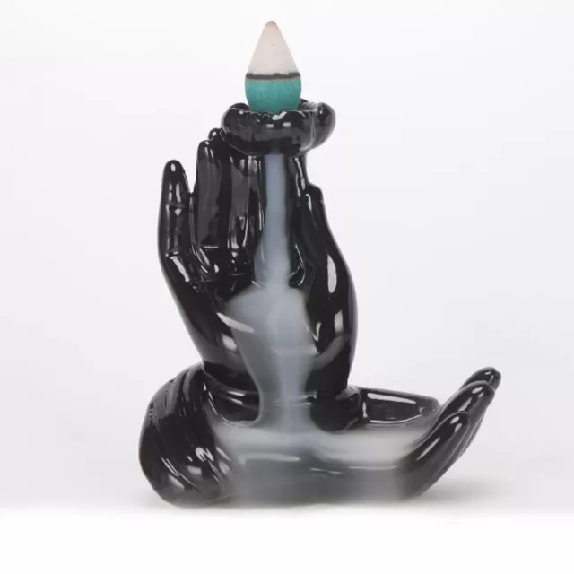 Waterfall Incense Burner Ceramic Holder Backflow Smoke Censer Incense Burner