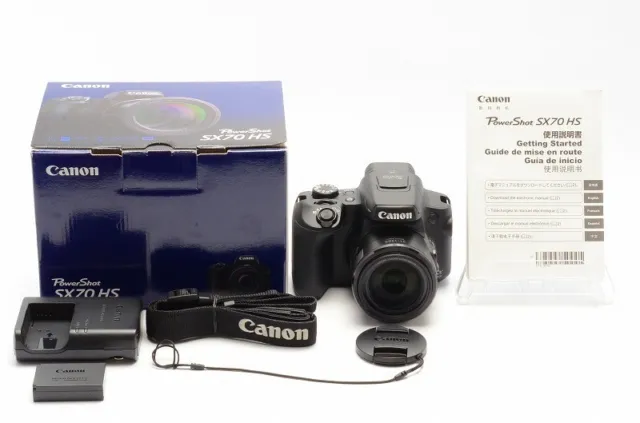 "Top Mint" Canon PowerShot SX70 HS 20.3MP Digital Camera Black Body w/ Box 578B
