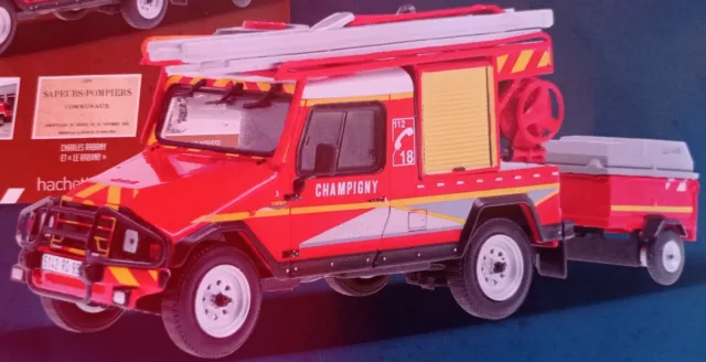 UMM ALTER Firefighters First Intervention Vehicle CHAMPIGNY SUR YONNE 1/43 3