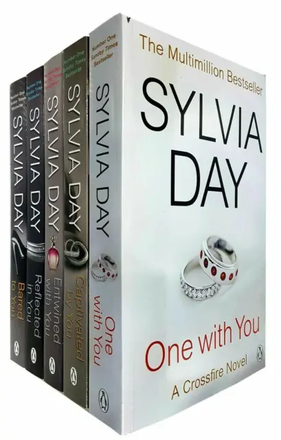 A Crossfire Novel 5 Books Collection Set By Sylvia Day One With You, Captivated