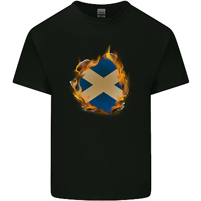 ST Andrews Croce Bandiera Scozzese Scozia Cotone da Uomo T-Shirt Tee Top