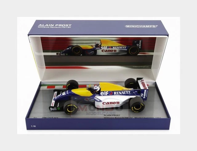 Miniature F1 Williams FW15 D'Alain Prost - Quartzo 1/18 - Occasion