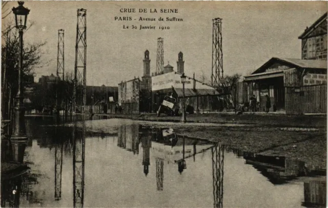 CPA PARIS Crue de la Seine 1910 Avenue de Suffren (577979)