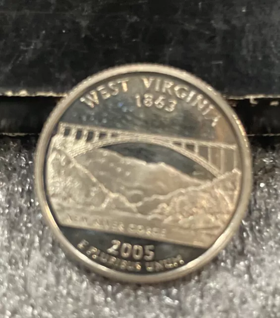 2005 S Gem Proof West Virginia State Quarter With Ultra Cameo