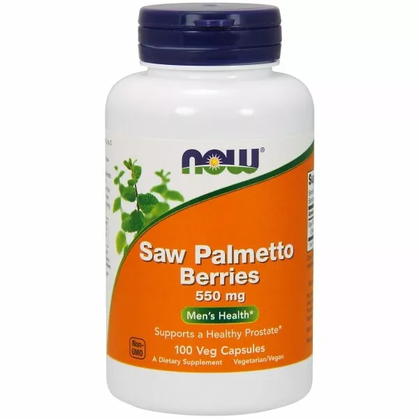 Extrait de Palmier Nain Baies 550 MG 100 Capuchons Par Now Foods