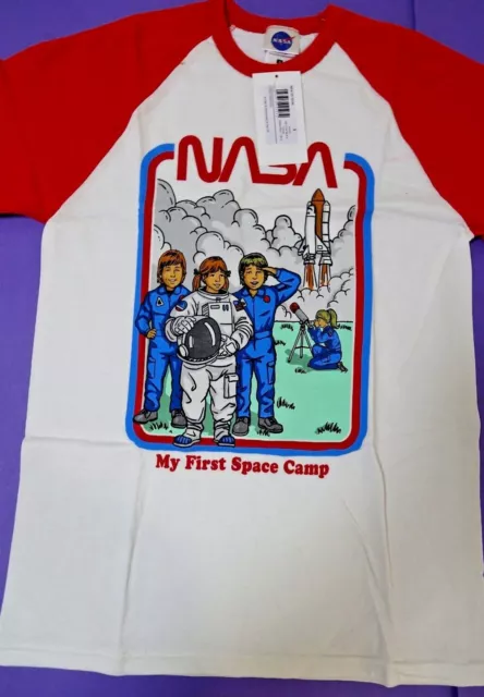 Nasa 1St Space Camp Logo Astronaut Print  Trendy Geek  Mens Unisex T Shirt