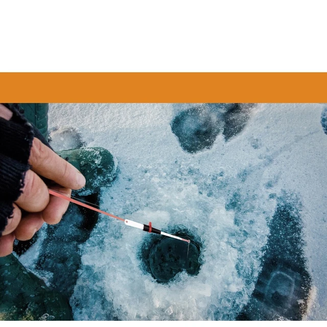 Tige à glace de pêche hiver mât ultraléger pointe supérieure tiges à poiss