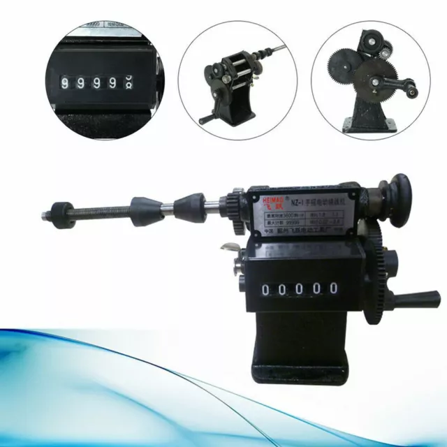 fast！！！！！Manual  Coil Winder Hand Coil Winding Machine Counting Range 0-99999