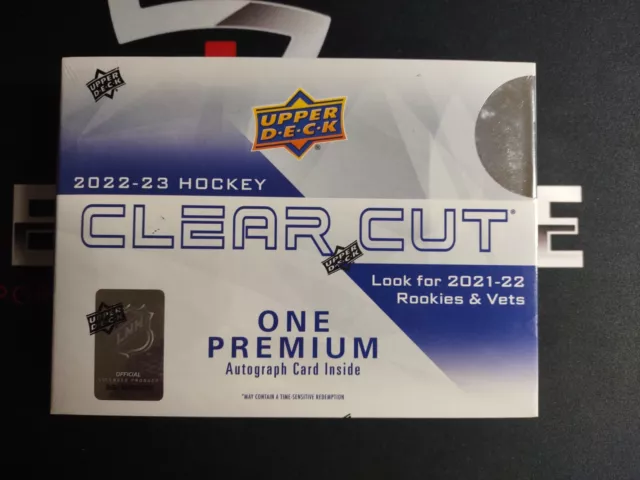 2022-23 Upper Deck Clear Cut Hockey Factory Sealed Hobby Box