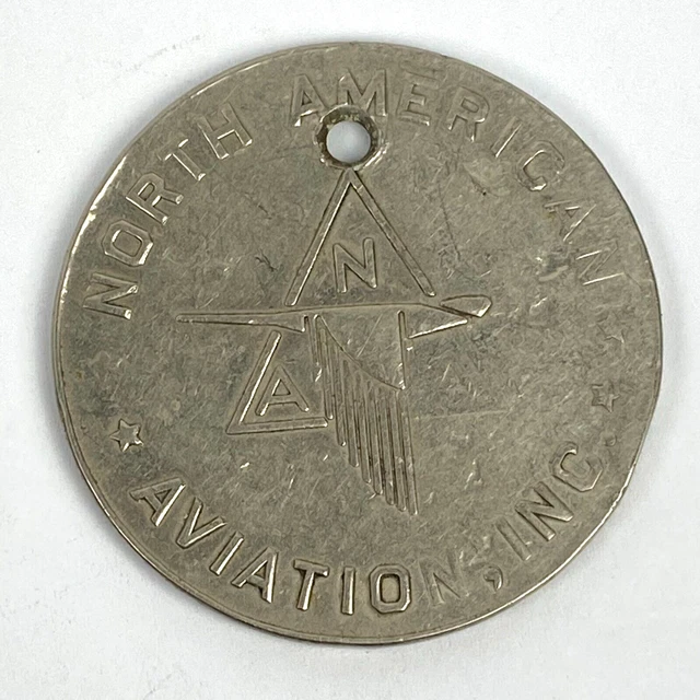 North American Aviation US Air Force F-86 Sabre Jet Souvenir Medal Coin Vintage