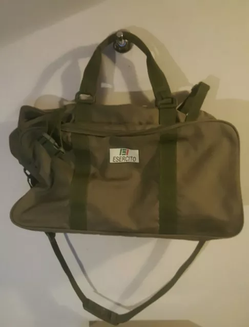 Borsa Militare Borsone ESERCITO ITALIANO Vegetato /valigia militaria EI