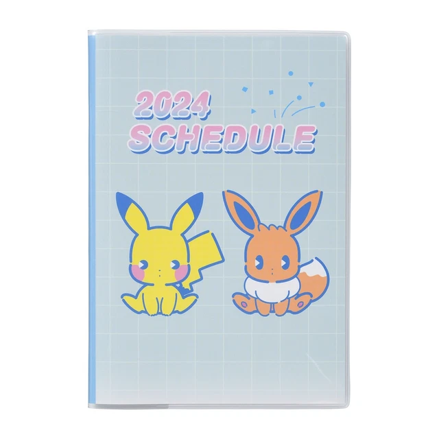 POKEMON CENTER JAPAN 2024 Schedule Book B6 Monthly Psycho Soda Refresh