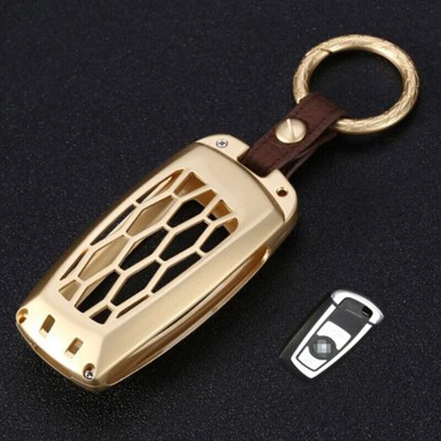 Gold Metal Car Key Fob Cover Case For BMW M3 M4 F01 F06 F10 F20 F22 F30 F32 F80