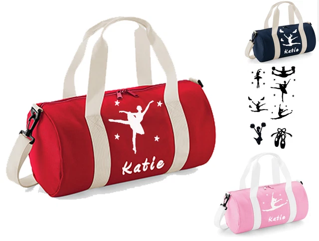 Personnalisé Danse Filles Sac Ballet Danseur Rouge Marine Rose Gym Kit Sac