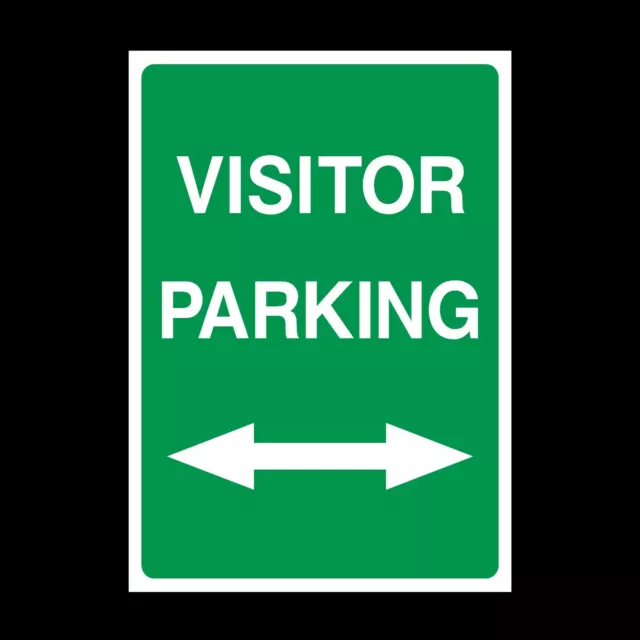 Visitor Parking Plastic Sign OR Sticker - A6 A5 A4 (P16)