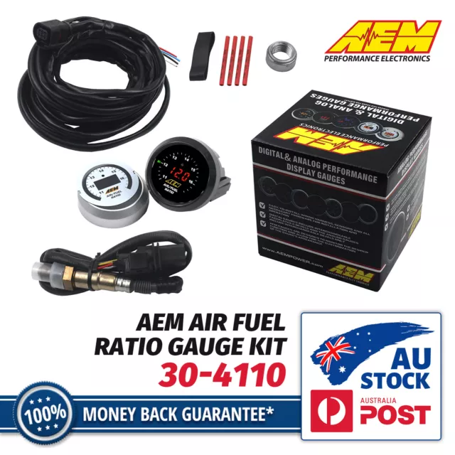 1x Genuine AEM Wideband 02 UEGO Air Fuel Ratio Gauge Kit 304110