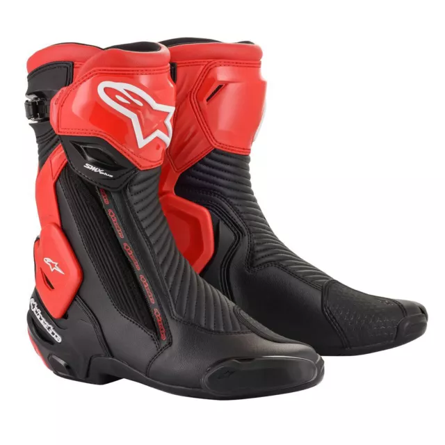 Alpinestars SMX PLUS V2 Black/Red  - Sports Motorcycle/Motorbike Boots SALE