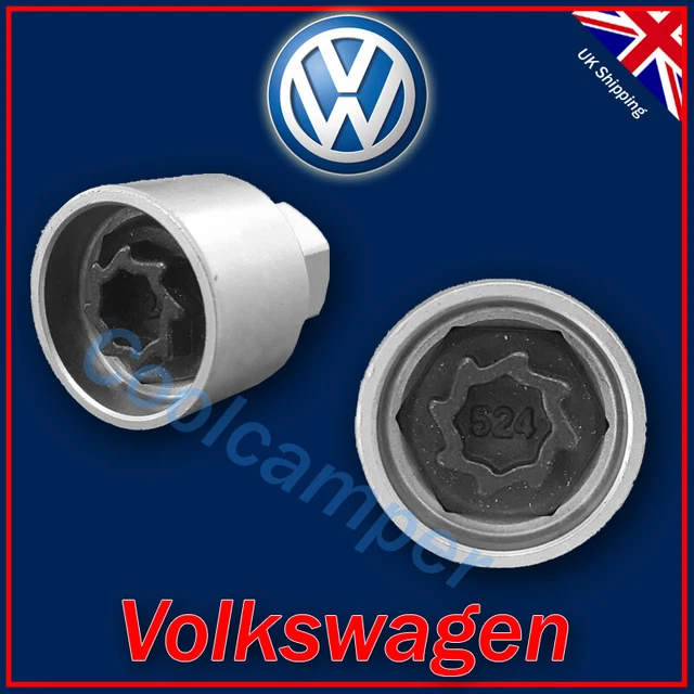 FOR VOLKSWAGEN SECURITY Master Locking Wheel Nut Key 524 D 17mm VW Golf
