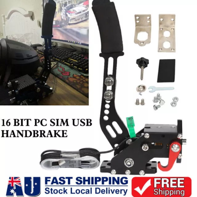 16bit Pc Usb Linear Handbrake With Fixed Clamp For Racing Game