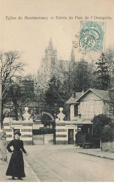 95 Montmorency #Mk33165 Eglise De Montmorency Et Entree Du Parc De L Orangerie