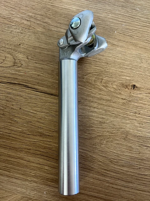 Tige De Selle Vélo Rétro Kalloy, 26.4mm X 300mm, Argent, NOS (New Old Stock)