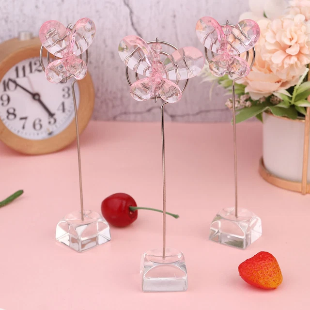 2 Stück Retro Memo Clips Aus Holz - Niedliche Kartenhalter Für Schreibtisch & Fotos