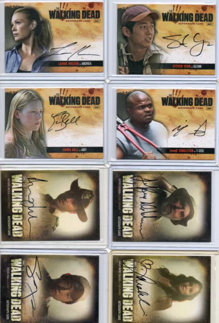 The Walking Dead Season 1 2 3 4 - Autograph & Wardrobe Relic Card Selection