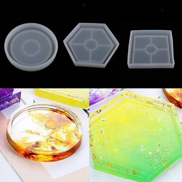 Coaster Resin Casting Mold Silicone Jewelry Making Mould Tool DIY Craft