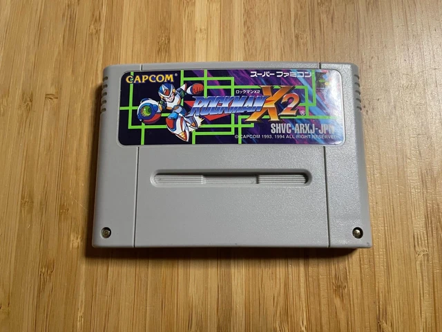 NINTENDO SUPER FAMICOM Rockman X2 Mega Man SFC SNES Game Cassette JAPAN ...