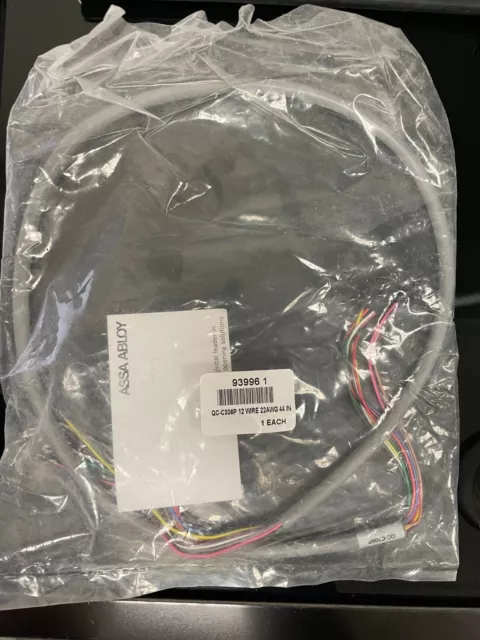 Assa Abloy QC-C306P 12 Wire 22AWG 44in Cable 93996-1
