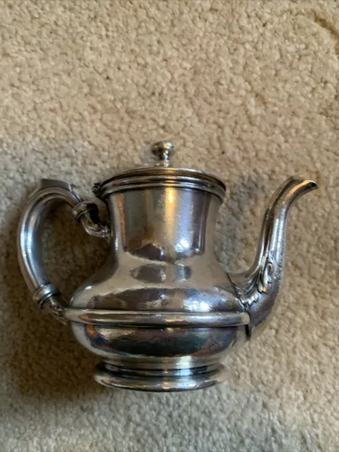 R. WALLACE - Silver Soldered 8 Oz. Tea Pot - #0329: Attractive Piece!