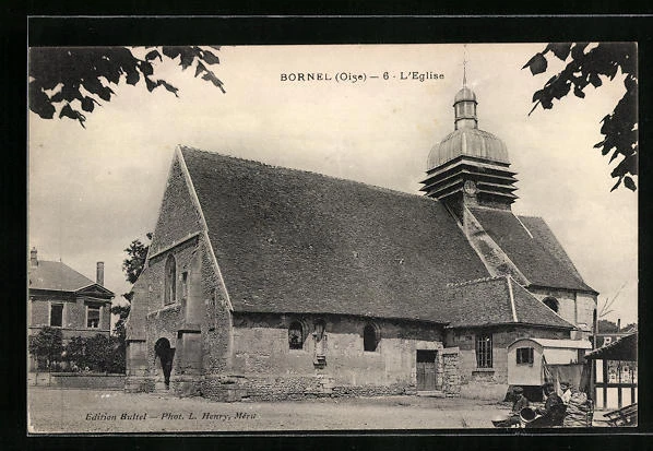 CPA Bornel, l´Eglise