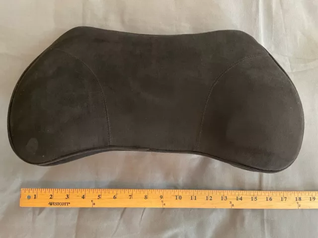 Lumbar Support Pillow - Memory Foam and Ergonomic Design, BLACK