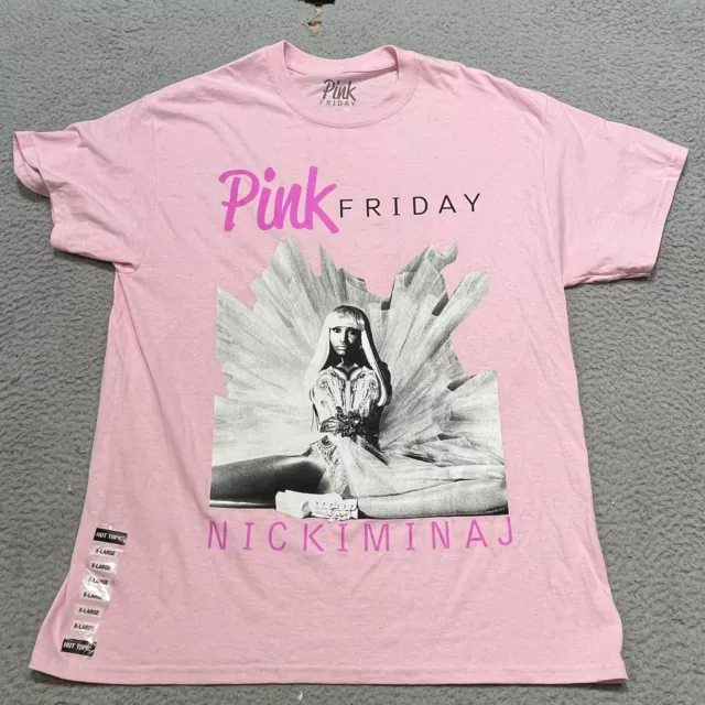 Nicki Minaj Pink Friday T-Shirt Womens XL Pink Double Sided Concert Tour NWT