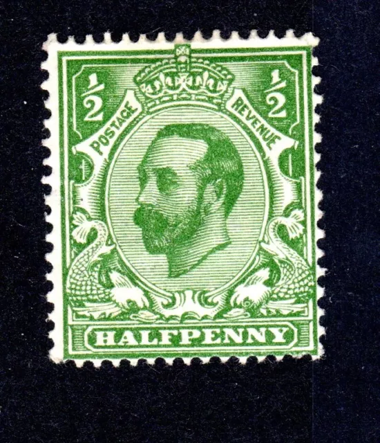 GEORGE V DOWNEY 1/2d green IMPERIAL CROWN WMK SG322 die A MM ^^