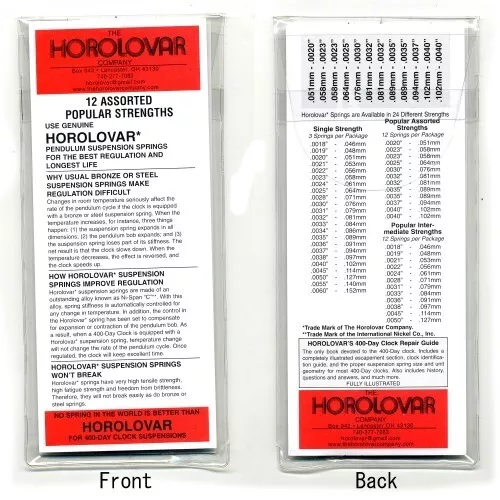 Horolovar 400 Day Clock Suspension Wires Assortment 12 Pieces Popular - CY200