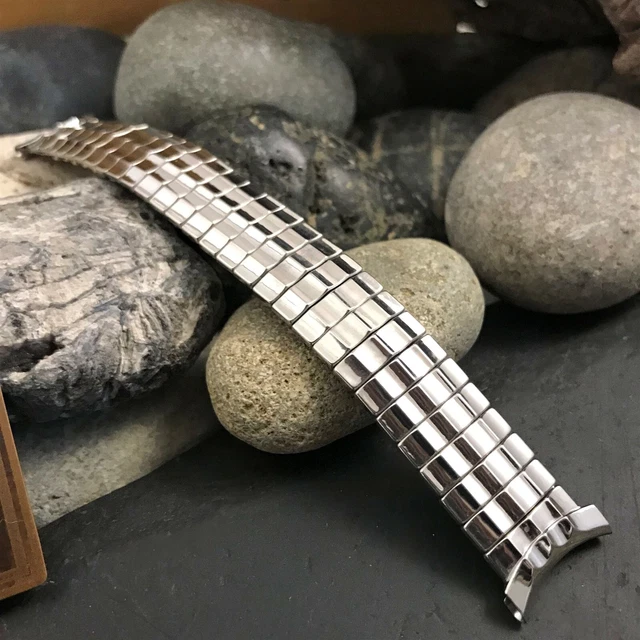 19mm 18mm 16mm 1956 Flex-Let Stainless Steel Expansion Unused Vintage Watch Band